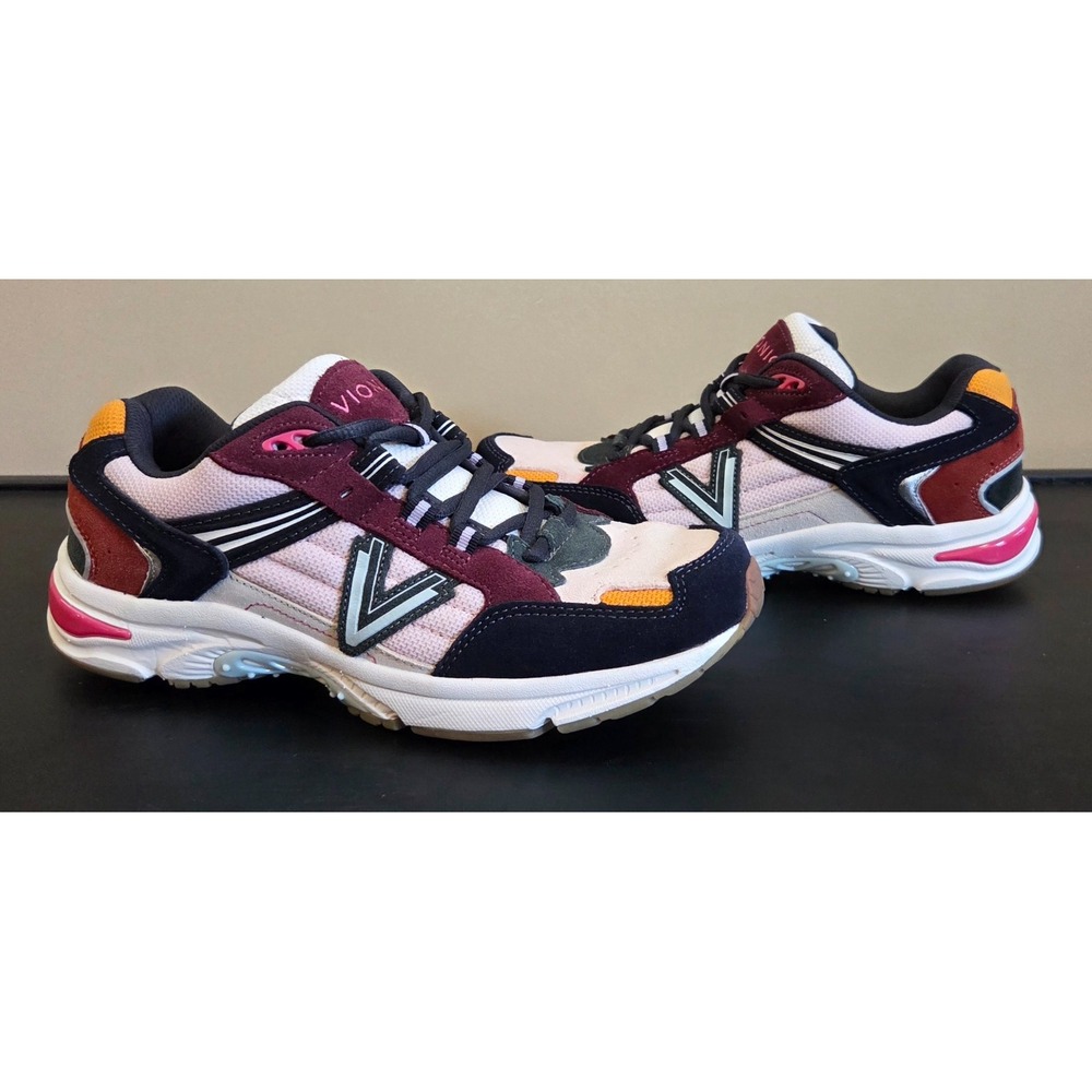 Womens Size 9 - Vionic 23Walk 2.0 Navy/Maroon/Pink/White - Picture 2 of 9